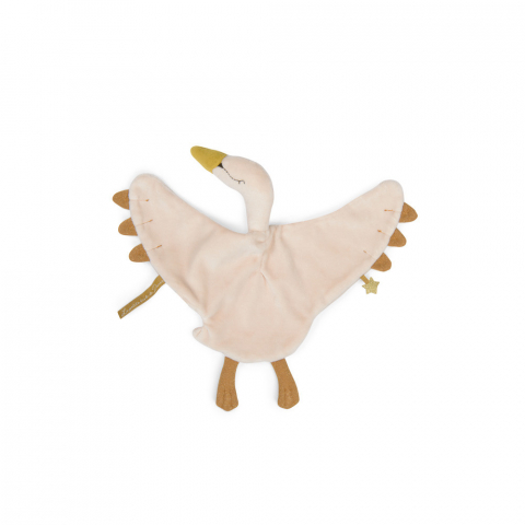 Jucarii de sortat si motricitate - Jucarie senzoriala bebe Comforter lebada, Moulin Roty