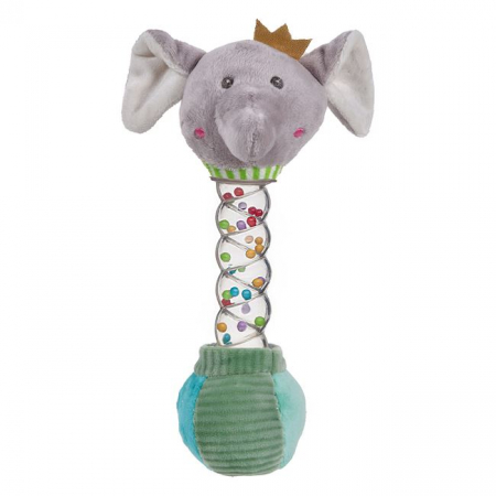 Jocuri si articole copii - Jucărie Senzorială și Zornăitoare - Elefant, 21 cm