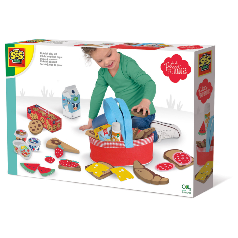 Jucarii de rol - Set picnic de jucărie pentru copii, cu coș