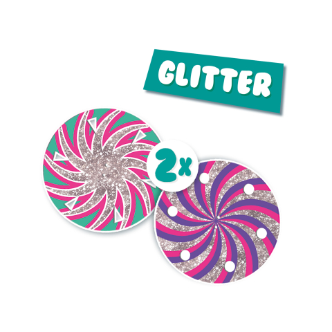 Jucărie – Spinner vârtej Glitter (set 2 bucăți cu fir neon) [2]
