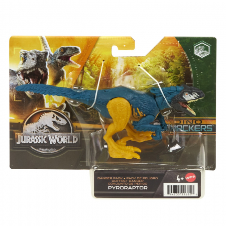 Jocuri si articole copii - Jurassic World - Dino Trackers Danger Pack Dinozaur Pyroraptor 