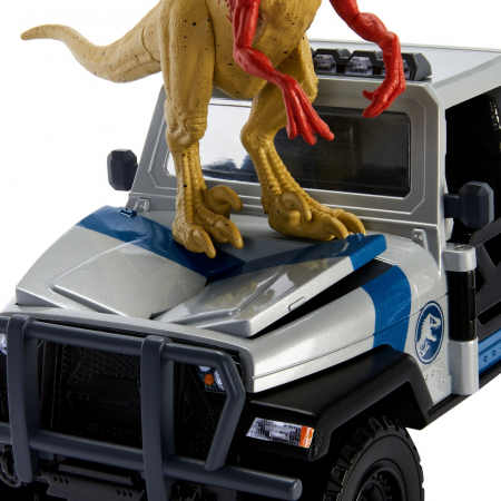 Jurassic World Dino Trackers Set Camionetă Search and Smash și Dinozaur Atrociraptor i [8]