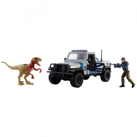Jurassic World Dino Trackers Set Camionetă Search and Smash și Dinozaur Atrociraptor i [1]