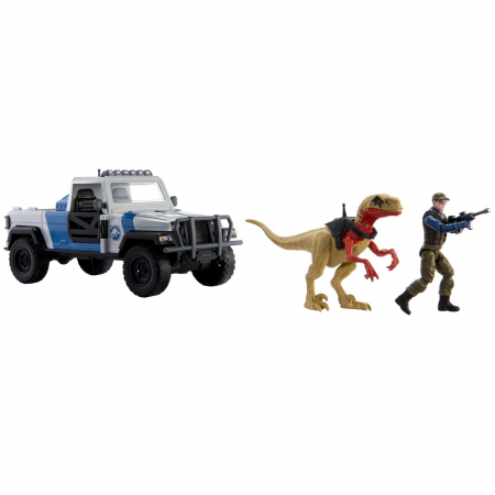 Jurassic World Dino Trackers Set Camionetă Search and Smash și Dinozaur Atrociraptor i [4]