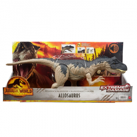Jocuri si articole copii - Jurassic World Dominion - Dinozaur Allosaurus Extreme Damage
