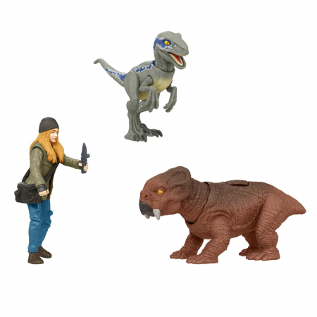 Jurassic World Dominion - Set Figurine Maisie și Velociraptor Beta  [1]