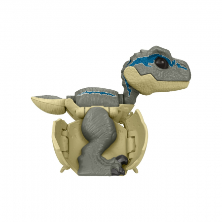 Jurassic World - Fierce Changers Hidden Hatchers Dinozaur Transformabil Velociraptor Blue  [4]
