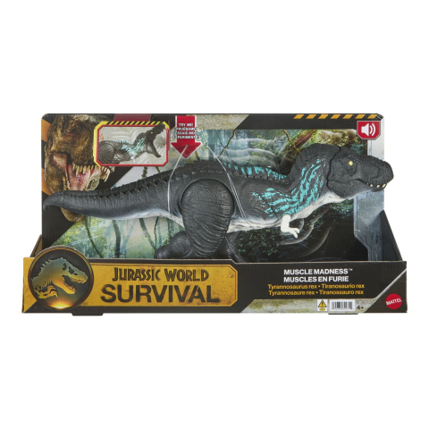 Jocuri de Rol - JURASSIC WORLD SURVIVAL MUSCLE MADNESS DINOZAUR INTERACTIV TYRANNOSAURUS REX