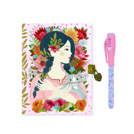 Produse art & craft-Lucru manual - Jurnal Secret cu Pix Magic Djeco 