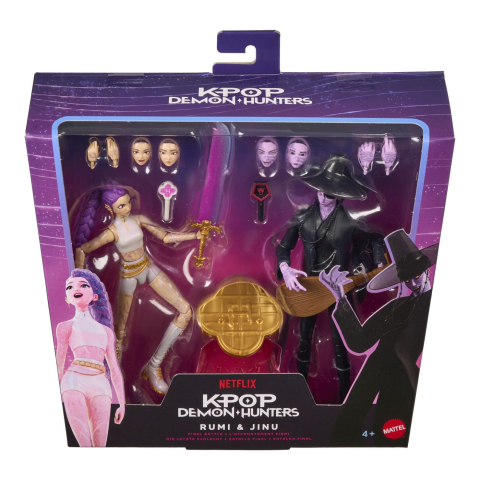 Vehicule și mașinuțe - K POP VANATORI DE DEMONI SET 2 FIGURINE RUMI SI JINU CU ACCESORII