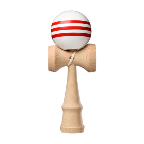 Kendama-jucarie din lemn de indemanare, diverse culori,model in dungi,19 cm [2]