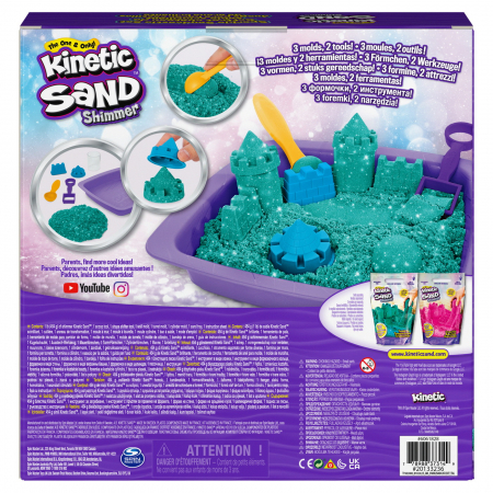 Kinetic sand castelul stralucitor din nisip albastru [8]