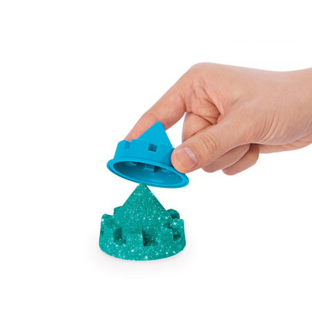 Kinetic sand castelul stralucitor din nisip albastru [3]
