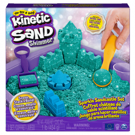 Nisip kinetic - Kinetic sand castelul stralucitor din nisip albastru