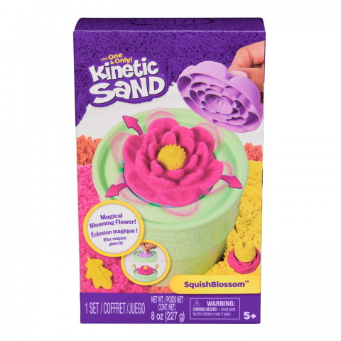 Jocuri si articole copii - KINETIC SAND FLOARE SQUISH BLOSSOM