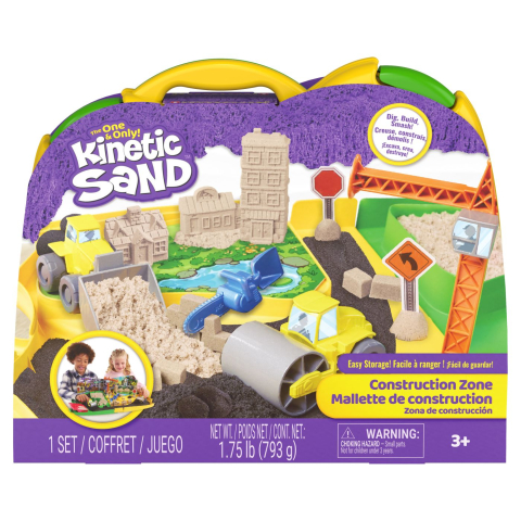 Jucarii de rol - KINETIC SAND SET ZONA DE CONSTRUCTII