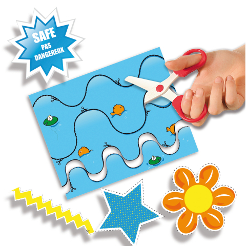 Kit creativ copii cu accesorii incluse- Invat sa folosesc foarfeca XXL [2]