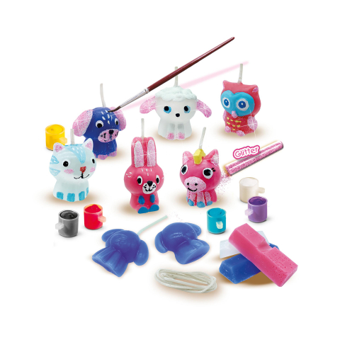 Kit creativ copii cu accesorii incluse - Lumanari animale vesele [1]