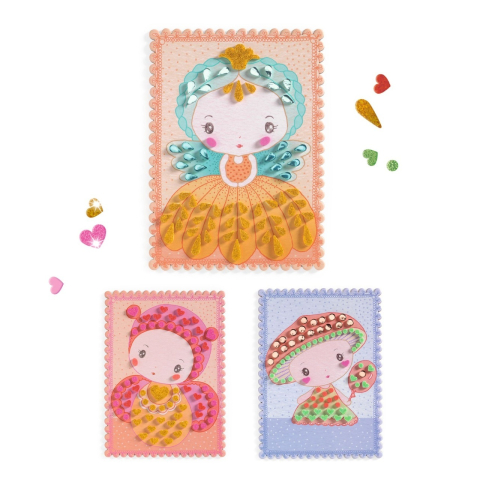 Kit creativ cu mozaic Tinyly Stella, Minico & Mushy, Djeco [2]