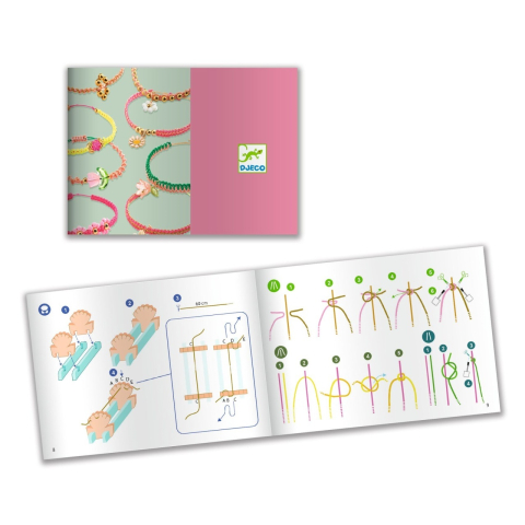 Kit creativ de confectionat bratari macrame, Djeco [3]
