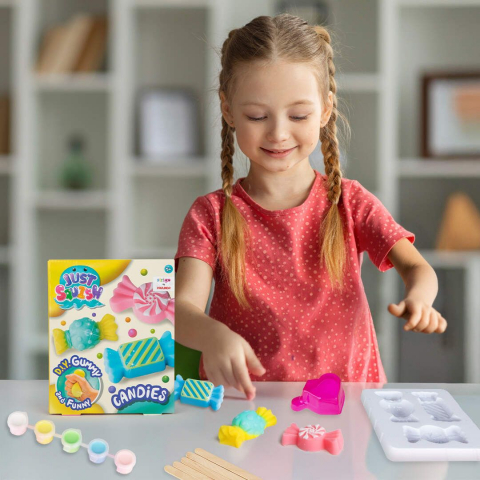 Kit creativ DIY Creeaza propriul Squish cu accesorii incluse, model bomboane, +6 ani [1]