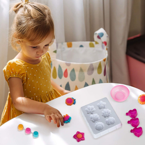 Kit creativ DIY Creeaza propriul Squish cu accesorii incluse, model flori, +6 ani [1]