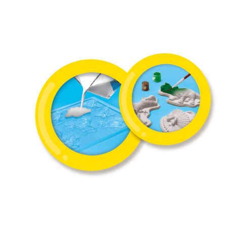 Kit creativ mulaj si pictura cu accesorii incluse - Lumea dinozaurilor [3]