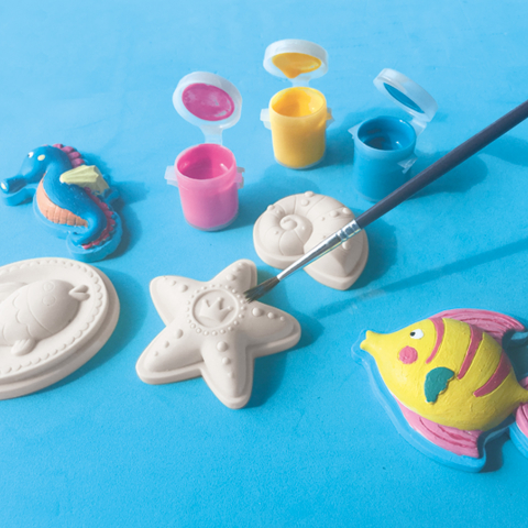 Kit creativ mulaj si pictura cu accsorii incluse - Vietati marine [2]