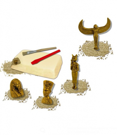 Jocuri si Jucarii Educative - Kit creativ paleontologic-Descopera Figurinele Egiptene