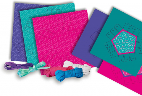 Kit creativ  pentru copii cu accesorii incluse - Cosuri de impletit [2]