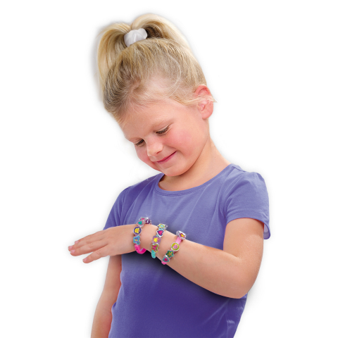 Kit creativ pentru copii cu accesorii incluse - Decorare bratari cu pandantive [3]