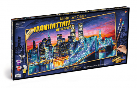Jocuri si Jucarii Educative - Kit pictura pe numere schipper manhattan noaptea