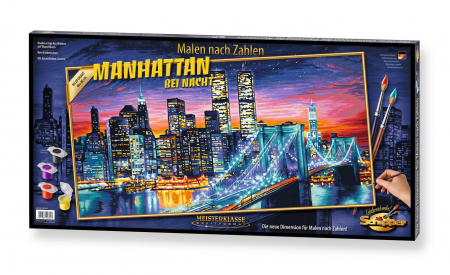 Kit pictura pe numere schipper manhattan noaptea [3]