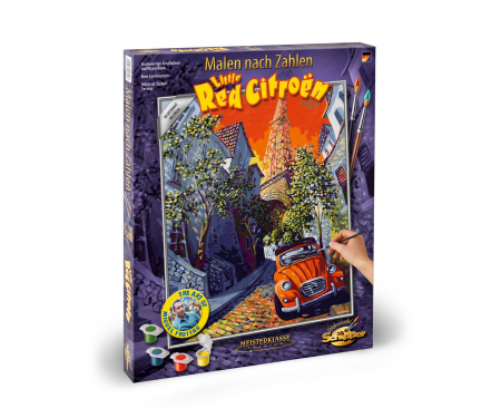 Jocuri si Jucarii Educative - Kit pictura pe numere schipper micutul citroen rosu