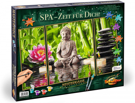 Jocuri si Jucarii Educative - Kit Pictură pe Numere Schipper Spa Timp pentru Tine 
