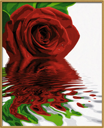 Kit Pictură pe Numere Schipper Trandafirul Roșu  [3]