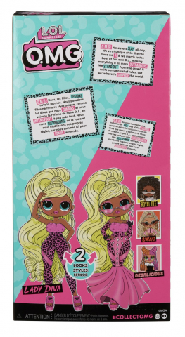 L.O.L. SURPRISE! OMG LADY DIVA PAPUSA FASHIONISTA CU ACCESORII [7]