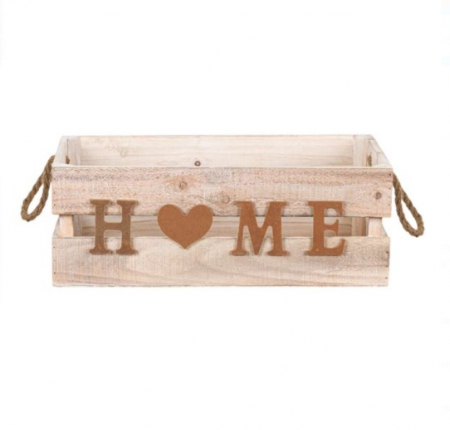 Decoratiuni - Lada decorativa Home cu manere de sfoara 