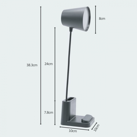Decoratiuni - Lampa de birou cu mufa USB si suport creioane