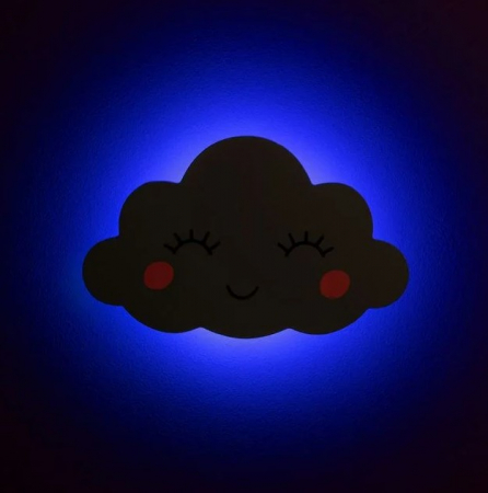 Lampa de perete decorativa din lemn cu led [2]