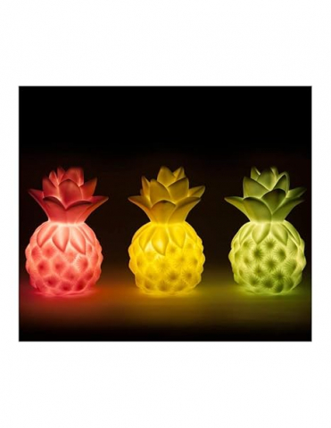 Decoratiuni - Lampa de veghe Led pentru copii, model ananas,divrese culori,plastic,11 cm