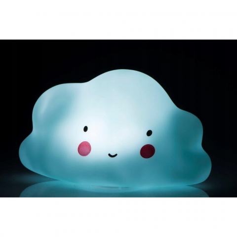Lampa de veghe Led pentru copii, model norisor,albastru,plastic, 14x8 cm [1]