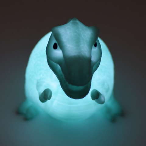 Lampa de veghe Led pentru copii, model T-rex,albastru,plastic, 13 cm [1]