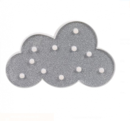 Lampa de veghe model Norisor Glitter Argintiu cu 11 leduri [2]