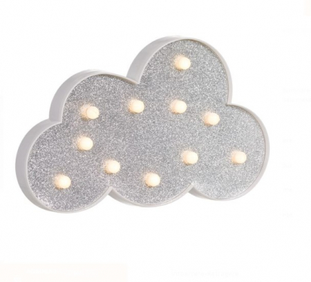 Lampa de veghe model Norisor Glitter Argintiu cu 11 leduri [1]