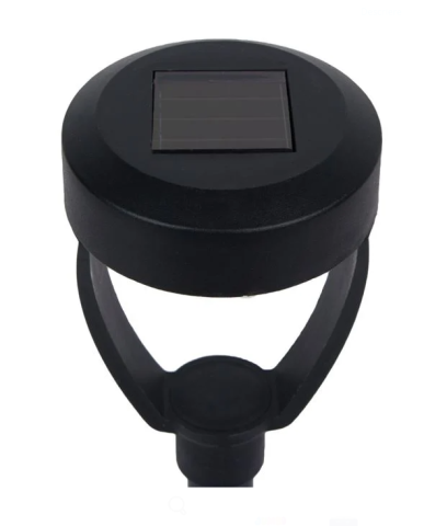 Lampa solara neagra design semiluna LED, 27 cm, cu buton on/off [2]