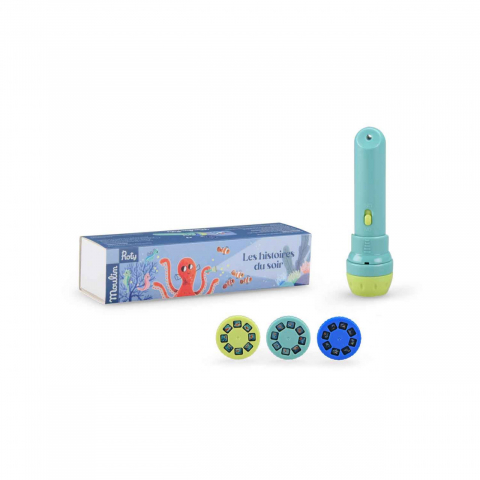 Jocuri si articole copii - Lanterna cu povesti Aventurile lui Paulie, Moulin Roty