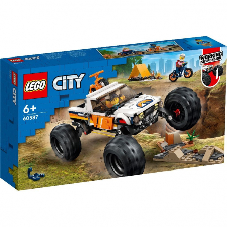 Lego City - LEGO City Aventuri Off-Road cu Vehicul 4x4 60387