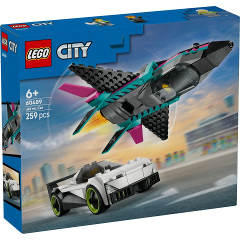 LEGO CITY AVION CU REACTIE VS MASINA 60489 [2]