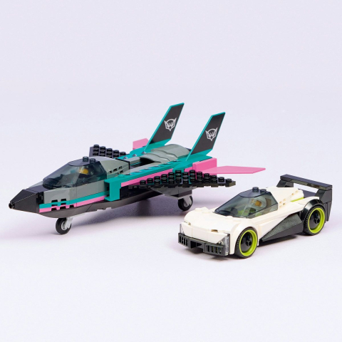 LEGO CITY AVION CU REACTIE VS MASINA 60489 [10]